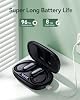 Auriculares inalámbricos GNMN con cancelación activa de ruido, 96 horas de reproducción, Bluetooth, doble pantalla de batería, bajos estéreo, con ganchos para orejas, micrófono, IPX7 a prueba de agua para deportes/correr/entrenamiento 6