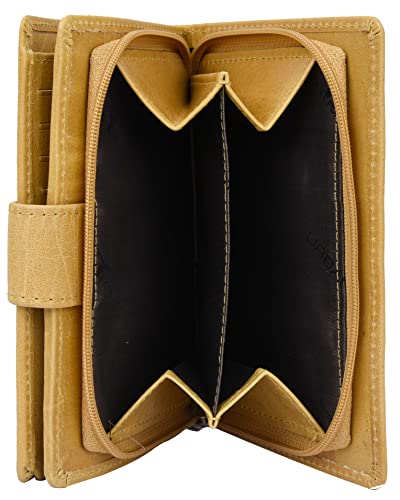 URBAN FOREST Arya Yellow Leather Wallet for Women 5 41L8Trhjc7L