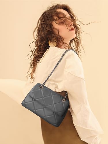 Image of Gladdon Quilted Crossbody Purses for Women Small Ladies Shoulder Bags with Chain Trendy Clutch Purse Cute Designer Bag