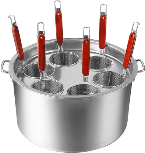 Generico Pentola Multifunzionale per zuppa con colino, Set di Inserti per cuocipasta, pentola per Pasta in Acciaio Inox con cestello per colino, utensile da Cucina Multiuso per tagliatelle, Gnocchi,