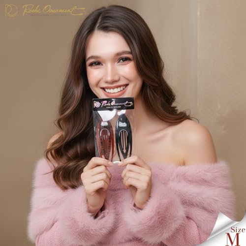 Pinzas para cabello RC ROCHE 2 piezas color marrón y negro miniatura 5