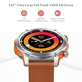 Popglory Smart Watch, 1.43'' AMOLED Smartwatch Men Women Answer/Make Call, Digital Fitness Watch Connected GPS, 110+ Sports, Blood Pressure, Heart Rate, Stress Monitor Sports Watch for Android or iOS - Image 2