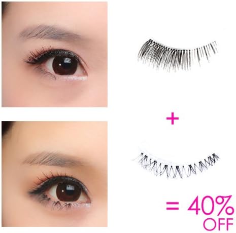 Unilashes One Set Including Upper Eyelashes and Lower Eyelashes Natural Looking Fashionable Style for Sale F8001&f20001