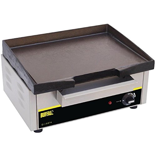 Buffalo Countertop Electric Griddle 385X280mm Stainless Steel Kitchen Grill