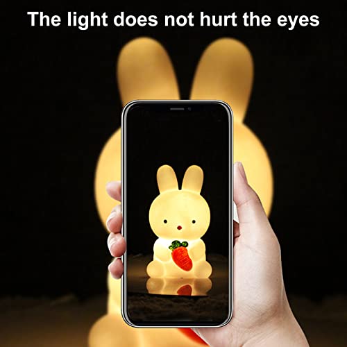 Ztgd Cute Night Light For Kids, Vinyl Rabbit Cute Lamp, Kawaii Kids Night Lights For Bedroom, Rechargeable Baby Night Light Lamp, Cute Stuff For Teen Girls Toddler Night Lights For Kids Room, Cute Gi #TOP3