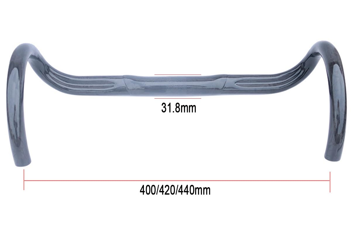 Amazon | カーボンファイバー製レーシングドロップバー 31.8mm 一体型
