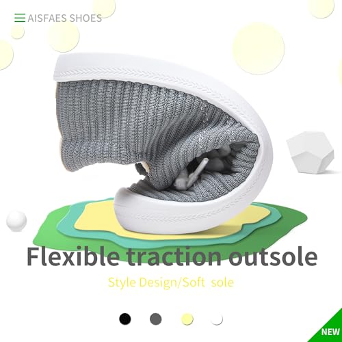 Image of AISFAESㅤ Mesh Slip On Shoes Women Comfort Knit Slip On Loafer Casual Fashion Sneaker Lightweight and Breathable Walking Flats