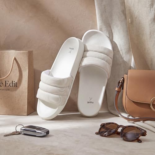 Image of YOHO Women Sliders Dolphy Nova | Snug Fit, Comfortable, Soft and Lightweight Slip Ons, Home Wear Chappal, Flip Flop Footwear for Woman /Ladies /Girls