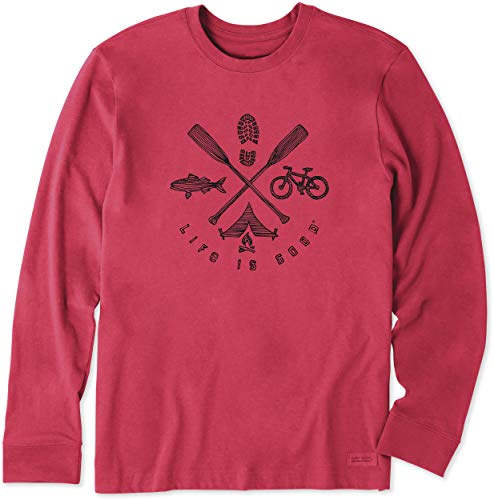 Life is Good Mens Fishing Graphic T-Shirts Long Sleeve Collection