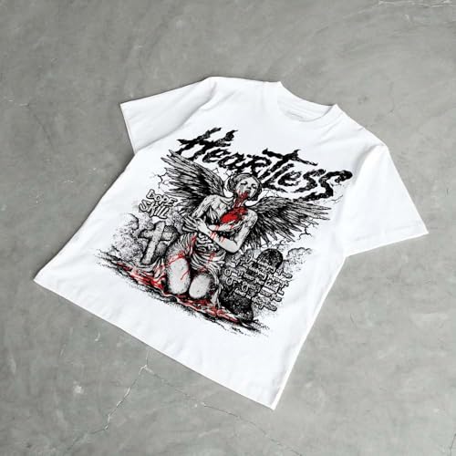 Image of DopeSkill Graphic Tee Streetwear Hip Hop Hypebeast Street Style Crew Neck Unisex T-Shirt Sneaker Colour Matching Shirts Angel