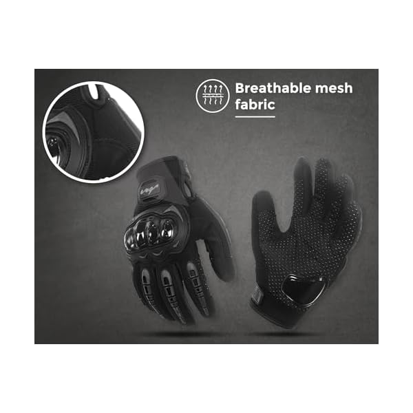 Vega VGL-17 Grey Riding Gloves-M, Breathable mesh Fabric, Cycling, Skiing, Camping and Hiking