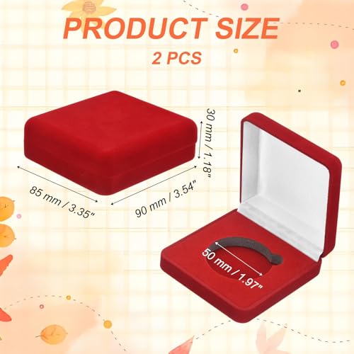 Caja de Presentación para Monedas de Terciopelo 2 Piezas miniatura 2