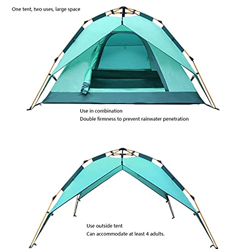 Carpa para camping 3-4 personas resistente al viento y lluvia miniatura 3