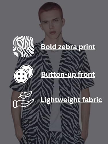 Image of DHRUVI Trendz Men Rayon Shirt | Casual Stylish | Printed | Half Sleeve | Foraml Shirts| Regular Fit | Summer Button Down