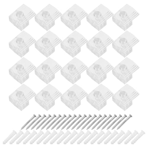 Beaupretty 50 �Z�b�g�����v���X�`�b�N���~���[�Œ�N���b�v ���Ή��l�W �A���J�[�t�� �ϋv���K���X �L���r�l�b�g�h�A�p�ێ��� �ǖʎ��t���p����