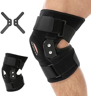 Knee Brace for Knee Pain Women Men, Knee Support with Strap & Side
