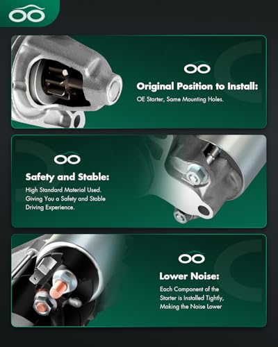 Image of SCITOO Starters New Compatible for Acura EL /for Honda for Civic 2001 2002 2003 2004 2005 1.7L SND0578 17845