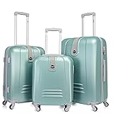 ✔ Coque rigide 100% ABS + roulement silencieux à 360 ° + poignée télescopique en aluminium: coque dure avec surface anti-rayures. Une coque dure de protection qui garantit que les articles stockés ne sont pas écrasés lors de vos déplacements. 4 rouleaux doubles pivotants pour un roulement fluide dans toutes les directions. Manche télescopique en aluminium léger et stable.