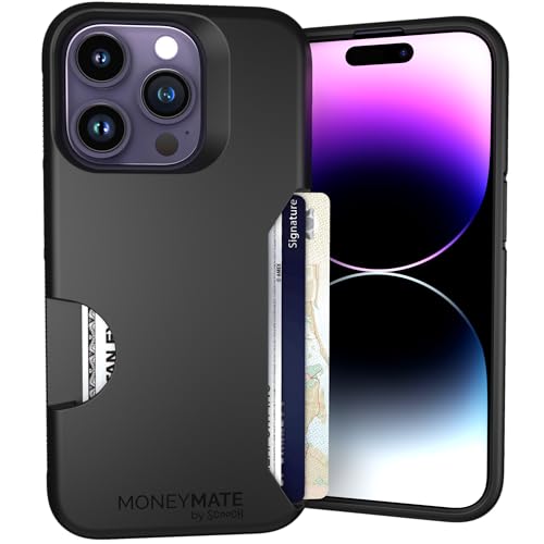 Scooch for iPhone 14 Pro Wallet Case Card Holder, Moneymate, Black by Scooch - Used condition - US$16.78