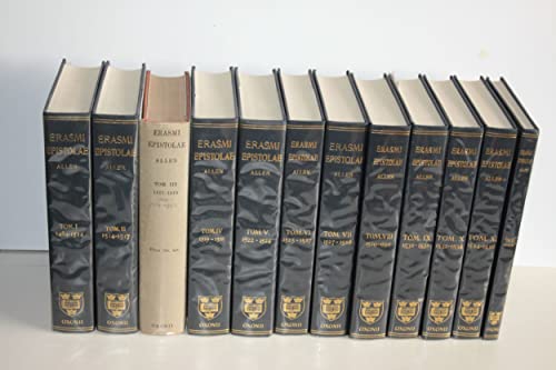 Opus Epistolarum Des. Erasmi Roterodami 0198203535 Book Cover