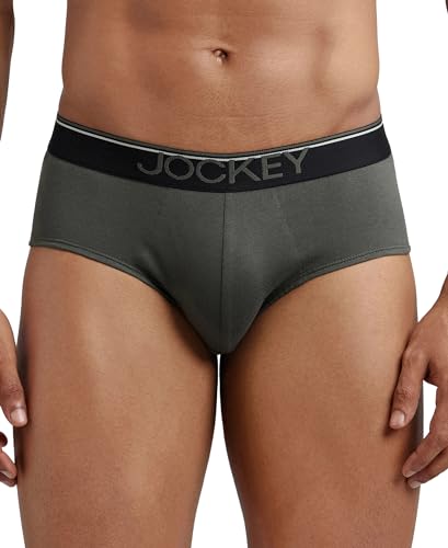 Image of Jockey 8037 Men Super Combed Cotton Solid Brief with Ultrasoft Waistband (Pack of 2)