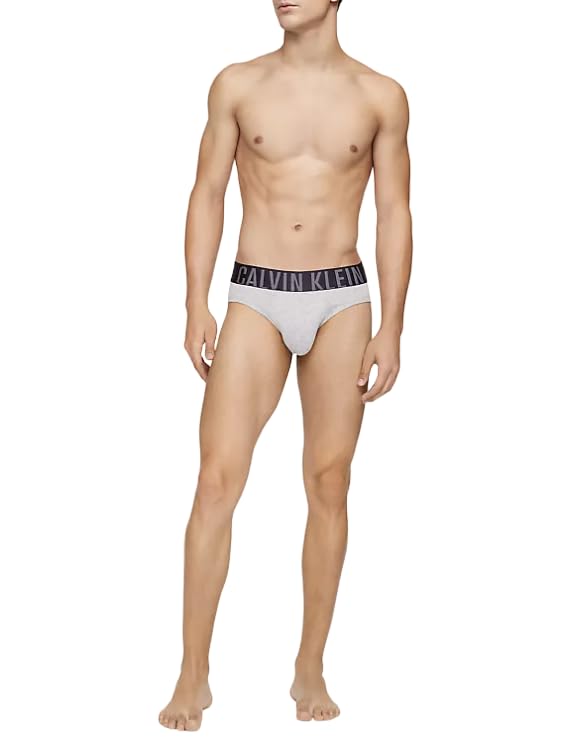 Calvin Klein Intense Power Cotton 3-Pack Hip Brief Black/Grey Heather/White - X-Large2