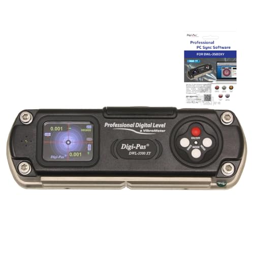 Image of Digi-Pas DWL3500XY 2-Axis Digital Master Precision Level & Inclinometer with BLUETOOTH, 0.0002 inch /ft (0.02mm /M) 6 Inch + PRO Software