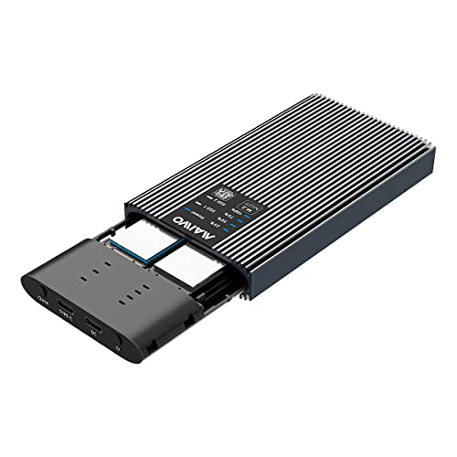 MAIWO K2022S m.2 sata clonadr de Caja de Disco Duro ,Duplicador Disco Dual SSD, Carcasa de aleación...