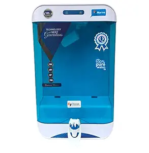 Ozean Marine 10 LTR RO UV TDS Mineral Electric RO Water Purifier with Installation Kit with Free Dust Protection Cover (Green)