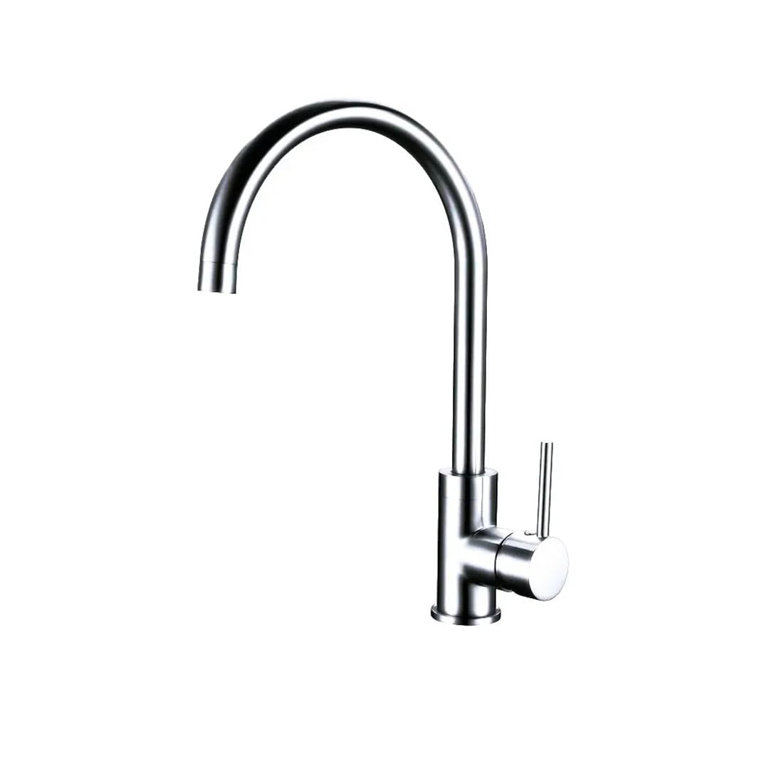 Placa de Armadura de Oro Cepillada para Instalar Grifo de Fregadero de una Sola Manija, Agua Fría Y Caliente de un Solo Agujero, Boquilla Giratoria de 360 Grados 6204Pg, TOMRAIN, 6.204 piezas,