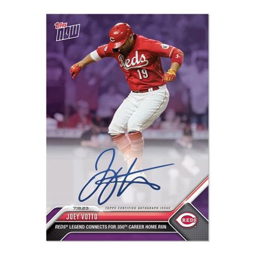 Amazon.com: JOEY VOTTO SIGNED 350th CAREER HR TOPPS NOW #584