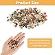 DELAESI Trommelsteine Halbedelsteine 800 g Edelsteine für Kinder Halbedelsteine Mischung Bunt Steine für DIY Potted Plants Dekoration (7 – 9 mm)