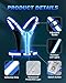 Fitense LED Reflective Running Vest, 5 Colors Light Up Running Vest High Visibility Rechargeable Light Safety Gear for Night Running Walking Cycling, Large Size Adjustable Light Vest for Men & Women