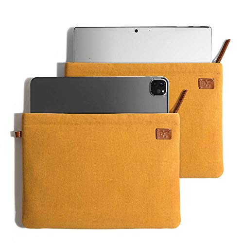 Image of DailyObjects Solid Skipper Sleeve | Stylish Durable Poly Cotton Canvas Material for Laptops & iPads | Zip Closure & Soft Cotton Inner Lining with Printed Slip Pockets