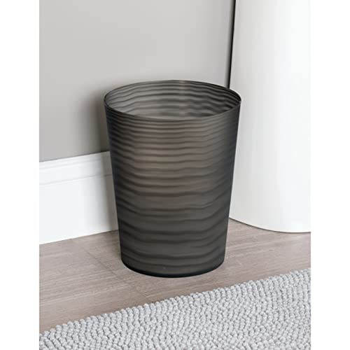 mDesign Papierkorb Büro, schwarz - Material: beständiger Kunststoff - hochwertiger Mülleimer Küche - Design Abfalleimer - Image 4