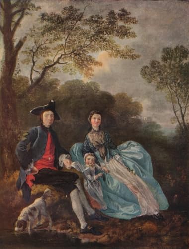 Tableau Gainsborough Portrait de l'artiste avec sa femme impression toile 60x90cm