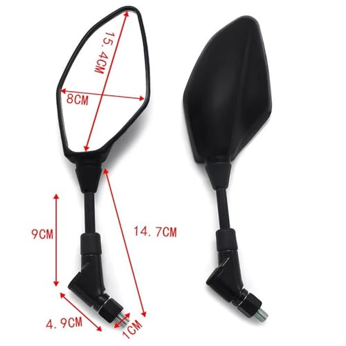 Rétroviseurs moto 10mm pour remplacer vos miroirs MT-09 FZ09 cassés - 3