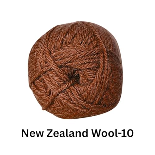 Image of VCR Brown Chunky Wool Yarn, 100 Grams, Hank, 196 Meters, 100% New Zealand Wool Knitting Yarn, Soft Crosia Thread Suitable for Baby Blankets & Booties Pack of 1