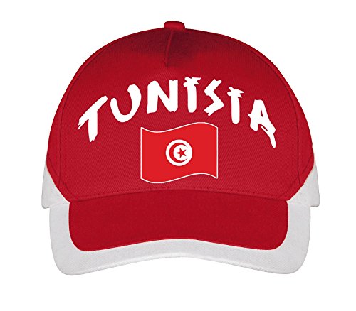 Supportershop Football Tunisie Casquette, Rouge, Taille Unique EU