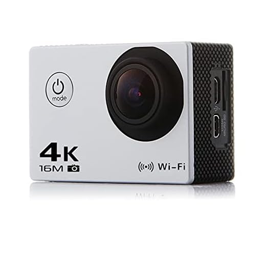 4K WiFi-actionkamera Vattentät kamera med 170 Ultra Wide Vinkellins 2"IPS-skärm undervattenskamera med tillbehörskit för PC-webbkamera YouTube/vlogging video,White