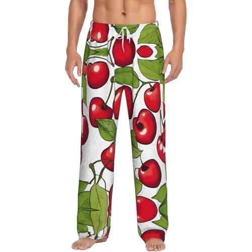 Pyjama de nuit couple imprimé cerises pour des soirées cocooning et douces