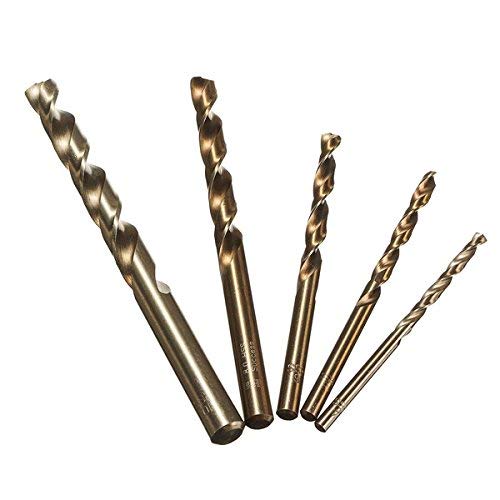 5 Stück 4/4/6/8/10 mm M35 Straight Shank Cobalt HSS Twist Drill Bits Set
