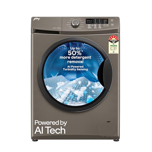 Godrej 8 Kg 5 Star, AI Powered, Inbuilt Heater, Fabrisafe Drum, S...