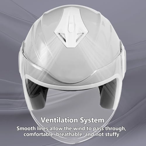Casco de moto vintage retro jet universal para perimetro de 55-62cm 7