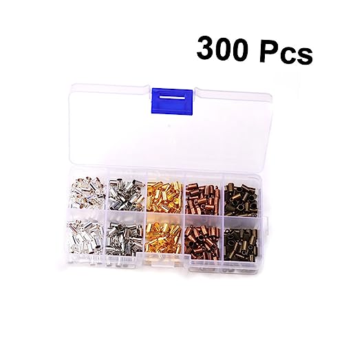 Kit de 300 tapones de cuero HOODANCOS para accesorios de collares y joyería DIY 6