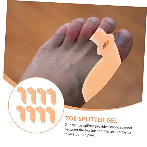 FOMIYES Silicone Toe Separator Foot Care Supplies for Bunion Relief Support Soft and Durable Toe Corrector for Men Women Reusable and Comfortable - Thumbnail 5