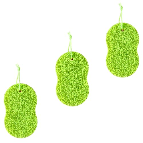 マーナ (marna) 水垢取りスポンジ (水だけで水垢汚れが落ちる) お風呂掃除 (床/鏡/蛇口 水垢落とし) 洗面台 風呂 掃除 壁掛け グリーン R464G