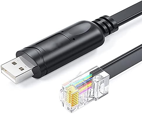 - INICIO USB Console Cable 1.8m USB 2.0 to RJ45 Debug Line [ RS232 FTDI Chip ] Compatible with Cisco Huawei Linksys Opengear Juniper Routers Switches Laptops Windows, Mac, Linux