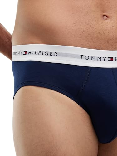 Tommy Hilfiger Men 3P Brief UM0UM03875 Brief, RED (Carbon Navy/Carbon Navy/Carbon Navy), S – Ansicht 4