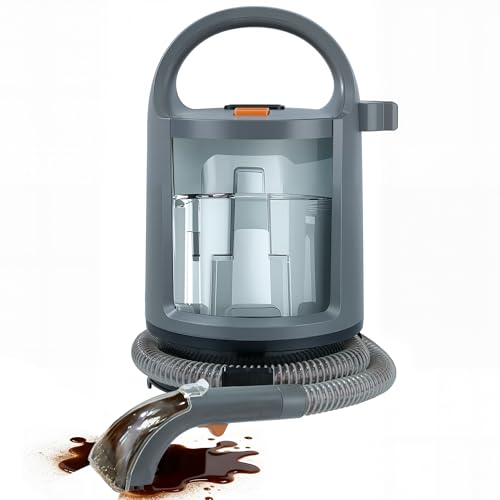 Limpiador de tapicería, 400 W, 12 kPa, Aspirador portátil con sistema de 2 depósitos, limpiador de alfombras y quitamanchas para sofá, alfombras, coche, cama y sofá Limpiador de tapicería, 400 W, 12 kPa, Aspirador portátil con sistema de 2 depósitos, limpiador de alfombras y quitamanchas para sofá, alfombras, coche, cama y sofá